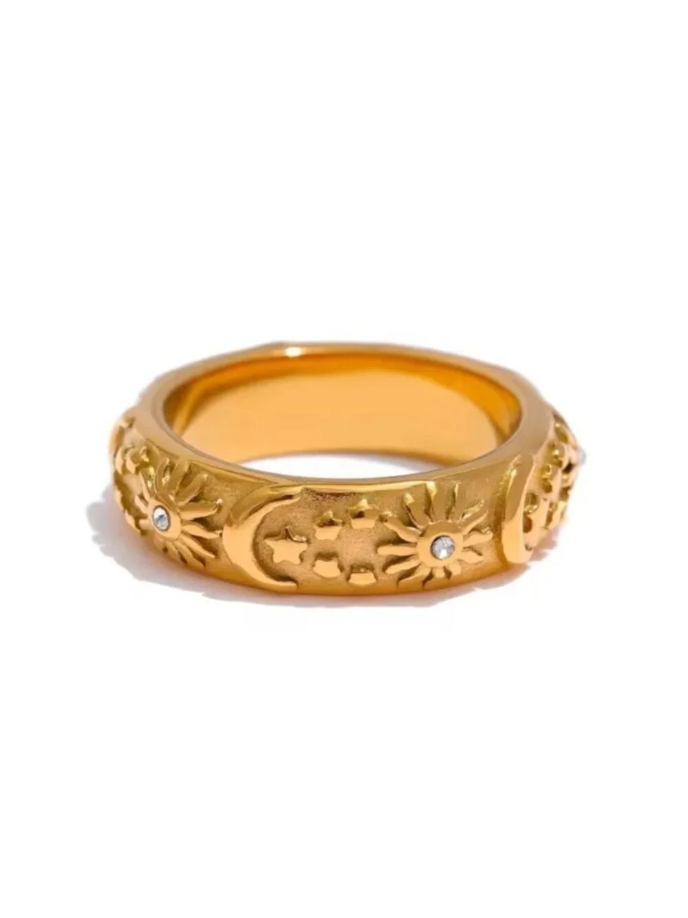 Boho moon Ring Q180